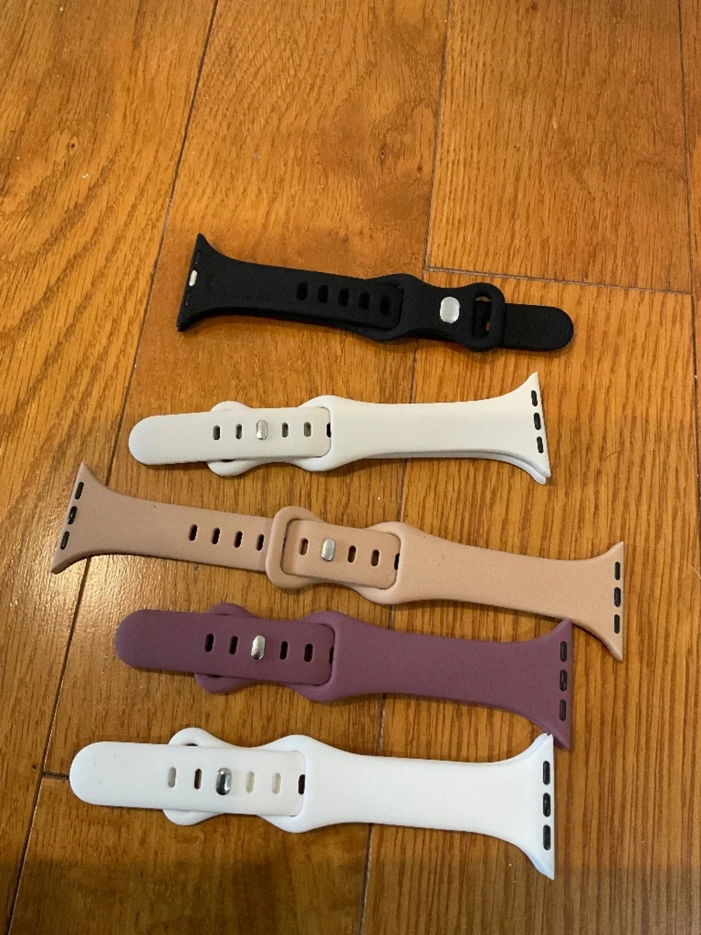 Set of 6 Silicone Watch Bands that Fit Apple Watch, New